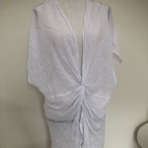 Topshop white swim cover up